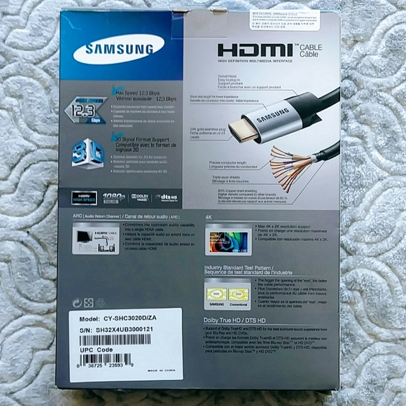 **$5 w/Bundle** 6.5ft Samsung High Speed HDMI Cable - Picture 3 of 3